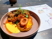 Ossobuco CBT con Riso allo Zafferano al Salto e Gremolada